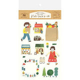 Girl Daily Life A Day Out Shopping Sticker