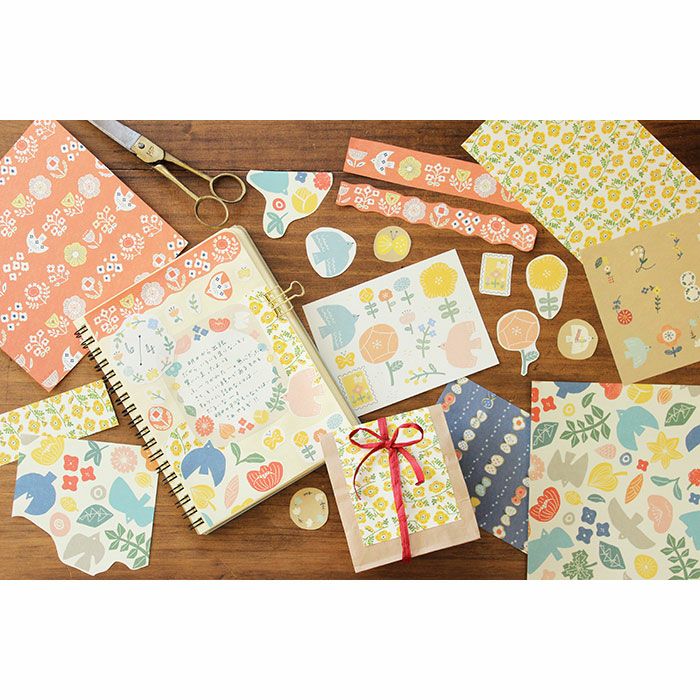 Bird & Flower Sticker (2 sheets)