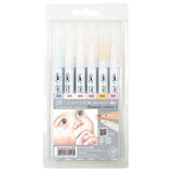 ZIG Clean Color Real Brush Pens Portrait Colors I - 6 Color Set