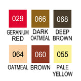 ZIG Clean Color Real Brush Pens Portrait Colors II - 6 Color Set