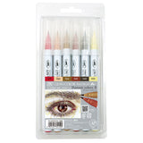 ZIG Clean Color Real Brush Pens Portrait Colors II - 6 Color Set