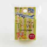 Travel Round Top Masking Tape • Atelier Apartment Die Cut Washi Tape