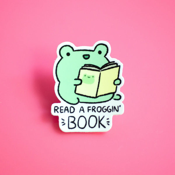 Read a Froggin' Book Sticker