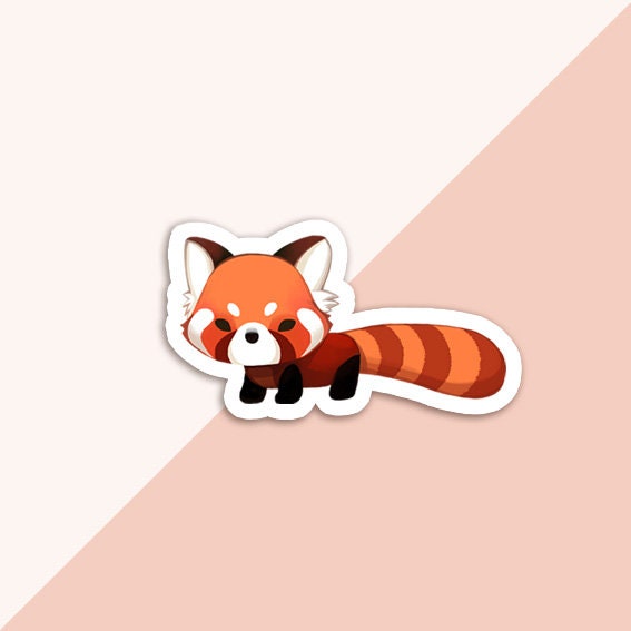 Red Panda Vinyl Sticker