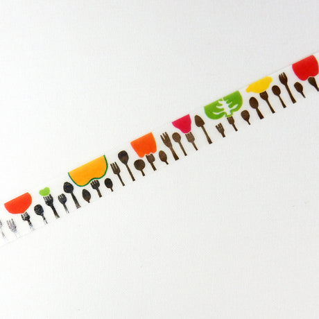 Fork & Vegetable Washi Tape Space Craft