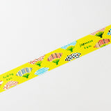 Fan Washi Tape Space Craft Round Top Japanese Masking Tape