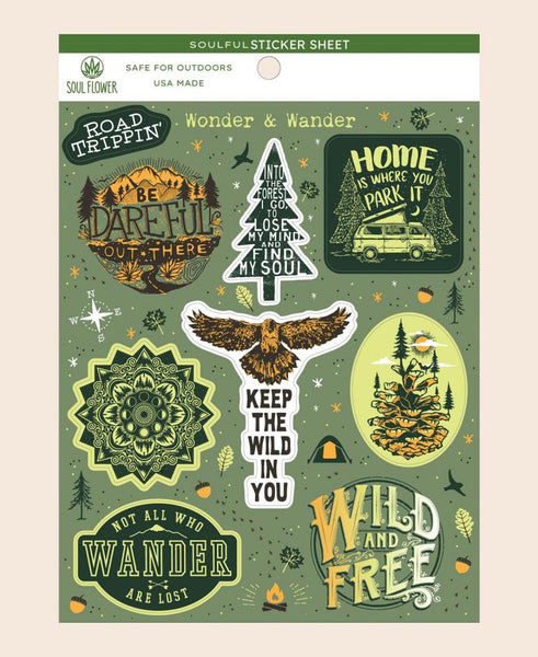 Wonder and Wander Sticker Sheet