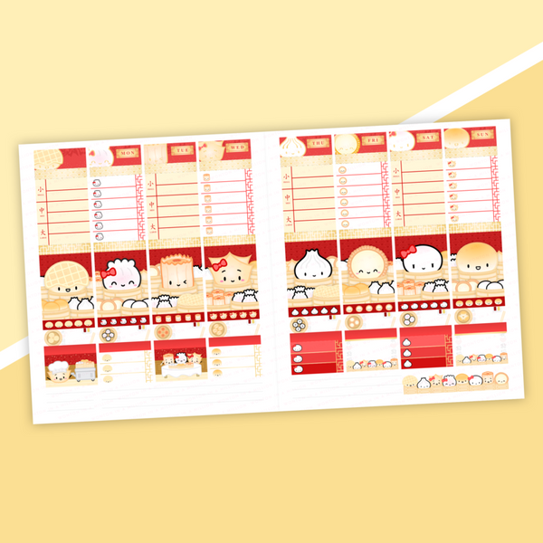 Wonton In A Million Dumpling Day - Weekly (Vertical) Sticker Kit