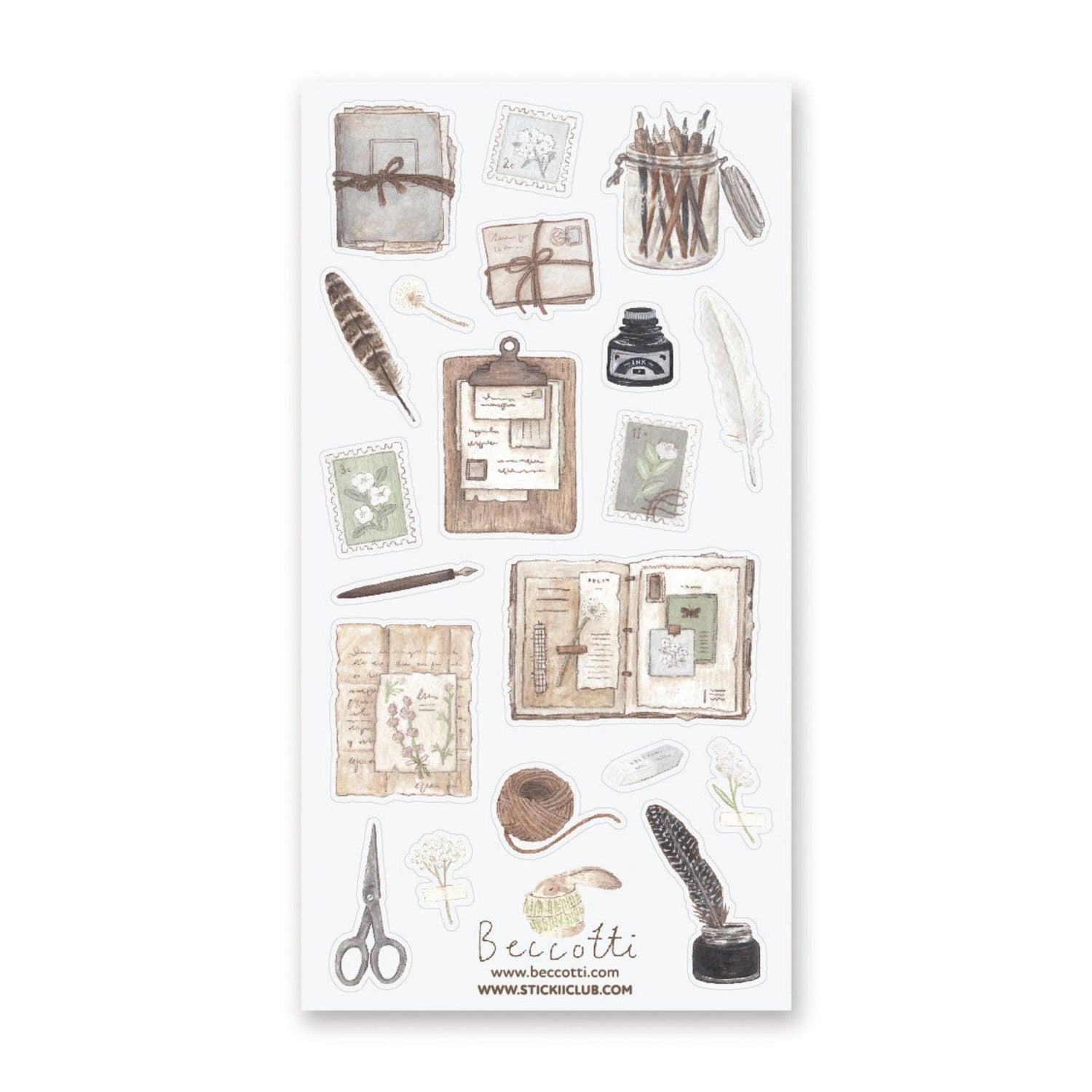STICKII Study with Me Sticker Sheet Vintage