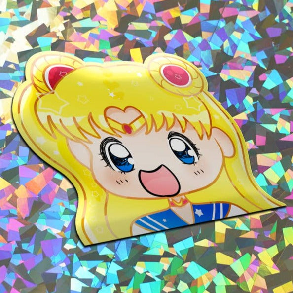 Sailor Moon Peeker Anime Vinyl Sticker