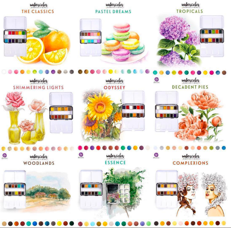 Prima Watercolor Color Chart
