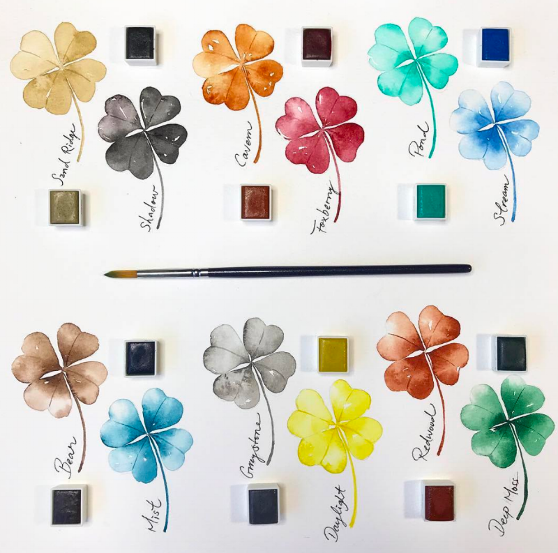 Prima Watercolor Pan Woodlands 12/Pkg