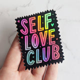Self-Love Club Waterproof Vinyl Holographic Stickers