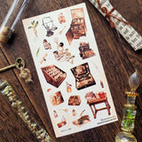 Hoja de pegatinas de la tienda de maravillas