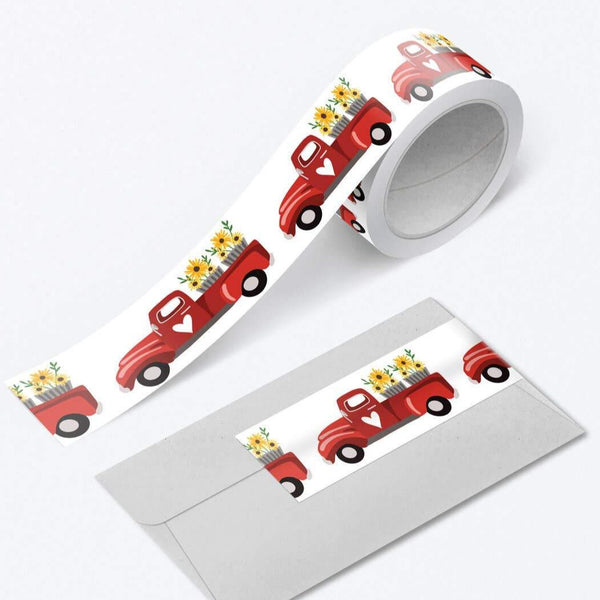 Special Delivery Washi tape is a perfect taper for anyone that loves flowers, vintage trucks and special deliveries! This can’t be missed if you love sunflowers!