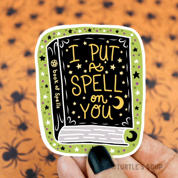 Spellbook Witch Halloween Sticker