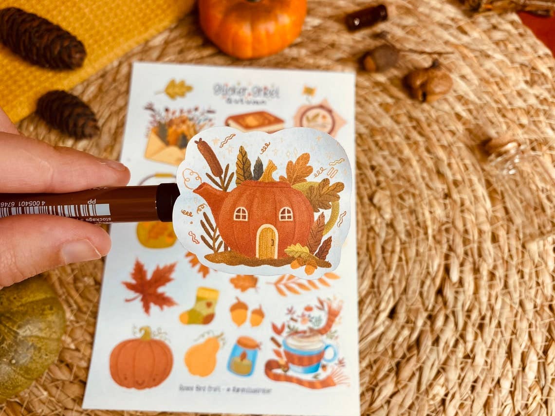 Sticker Autumm Autumn Sticker Sheet – Little Craft Place