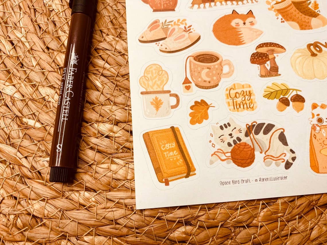 Cozy Time Sticker Sheet