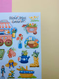 Garden Art Sticker Sheet