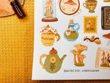Vintage Mushrooms Sticker Sheet