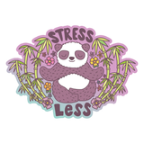 Stress Less Panda Vinyl Sticker