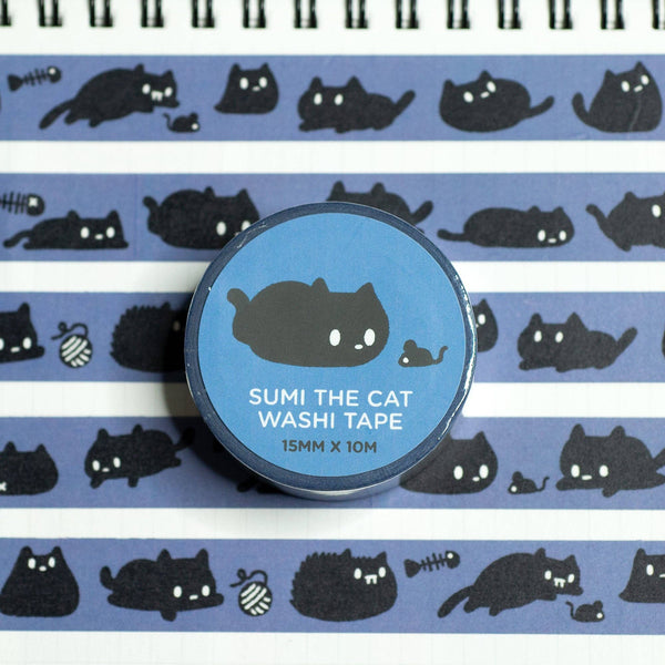 Sumi The Cat Washi Tape