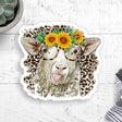 Sunflower Sheep Vinyl Sticker