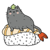 Sushi Cat Ebi Sticker