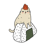 Sushi Cat Onigiri Sticker