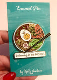 Swimming in the NOODs Enamel Pin