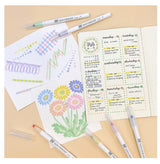 ZIG Clean Color Dot Markers Mild Smoky 6/pkg