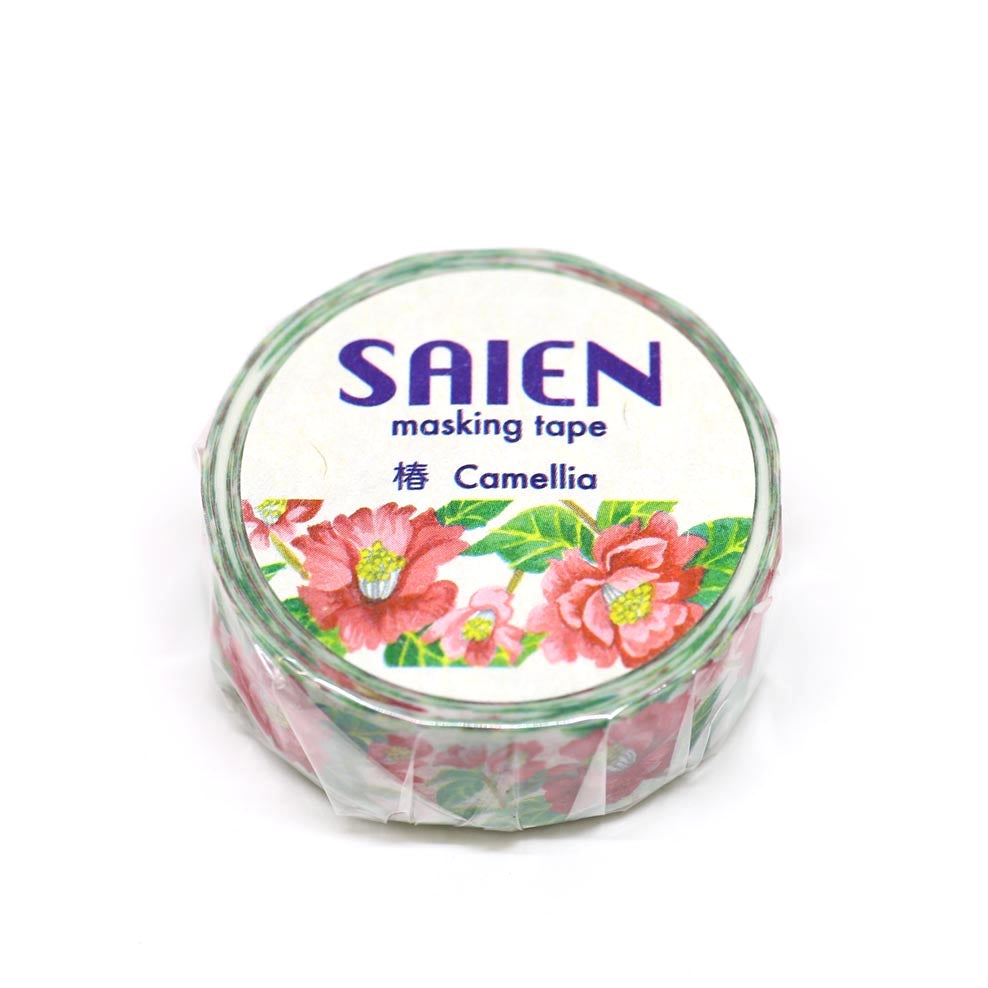 Camellia Flower Washi Tape SAIEN