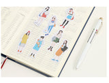 People Washi Flake Sticker