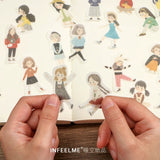 You're A Cutie Girl Washi Flake Sticker (40 pieces)
