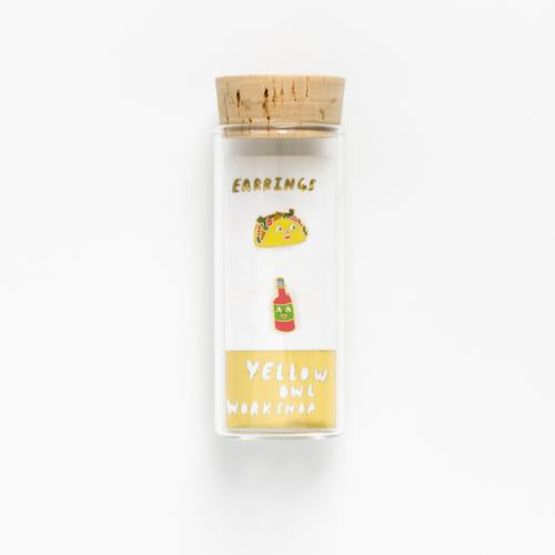 Taco & Hot Sauce Earrings