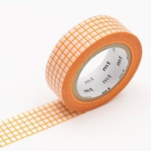 Graph Hougan Mandarin MT Grid Washi Tape