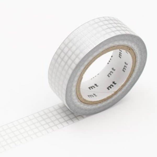 Graph Hougan Silver 2 MT Grid Washi Tape