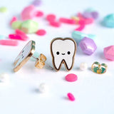 Teeth Earrings Tooth Fairy Luxcups