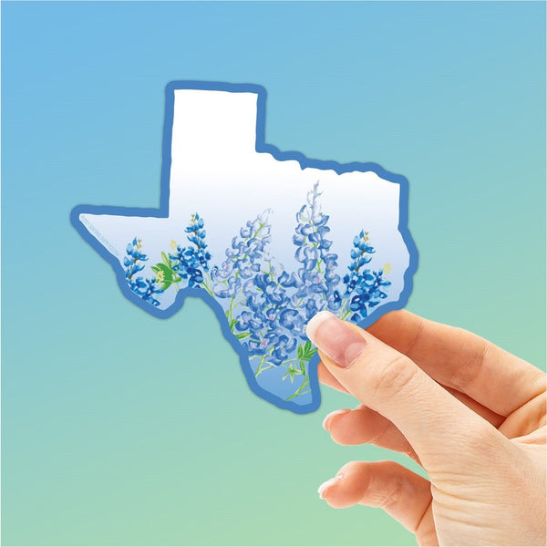 Texas Bluebonnets Decal, Texas Bumper Sticker