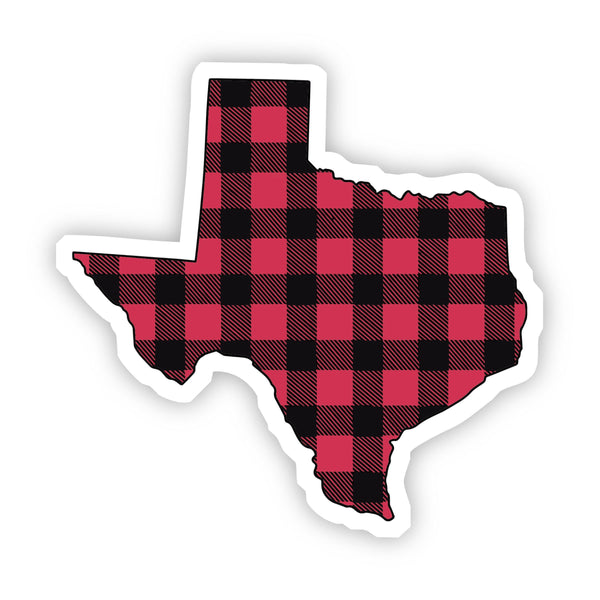 Texas Flannel Sticker Texas Plaid Vinyl Sticker