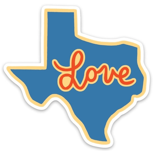 Texas Love Vinyl Sticker
