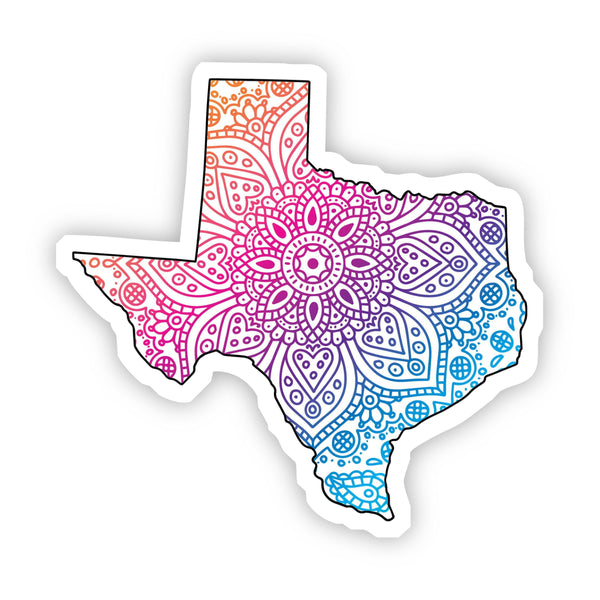 Texas Mandala Pattern Sticker