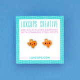 Texas Waffle Earrings  LuxCups Creative