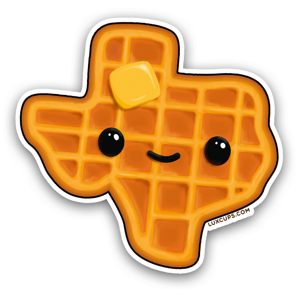 Texas Waffle Sticker LuxCups Creative