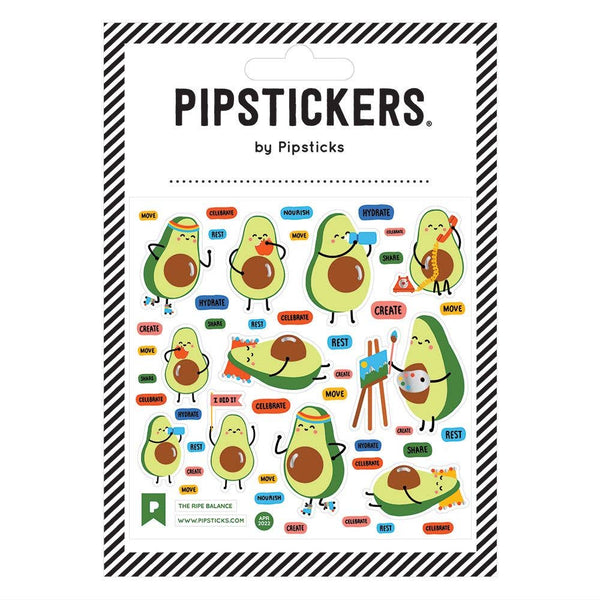 The Ripe Balance Avocado Sticker Pipsticks