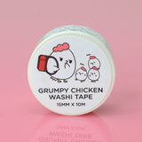 Tiny Grumpy Chicken Washi Tape
