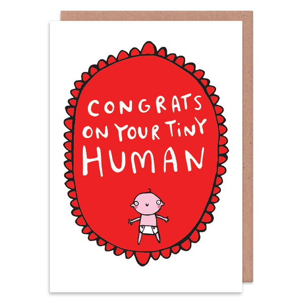 Tiny Human Greeting Card