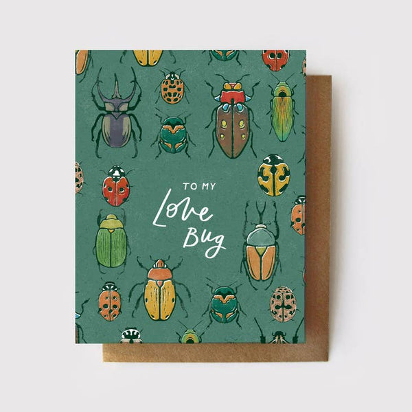 To My Love Bug - Beetles Card
