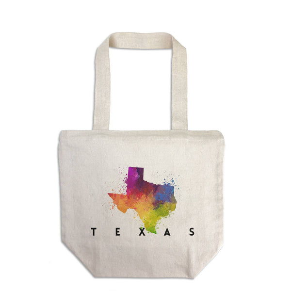 Texas Abstract Watercolor Tote Bag