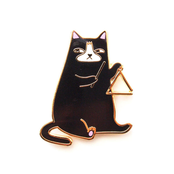 Triangle Cat Pin